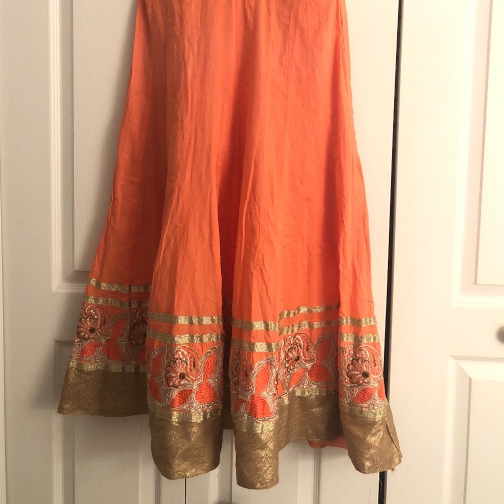 Coral Anarkali. Small size